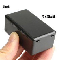 정션박스 전선연결 스위치덮개 배관연결 전자 프로젝트 상자 70100mm DIY 하우징 악기 보관 케이스 흰색 검정색 방수 인클로저, 70 x 45 x 18mm-Black