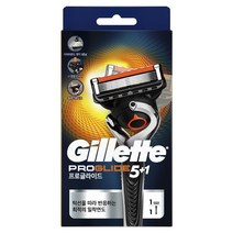 질레트 플렉스볼 프로글라이드 매뉴얼 면도기 + 여분날, 1개입, 4개