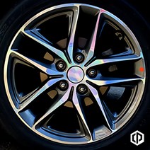 아반떼 CN7 AD 더뉴 스포츠 15인치 16인치 17인치 18인치 N라인 튜익스 휠스티커 홀로그램 스티커 휠마스크, 아반떼 AD / 17인치 (튜익스)