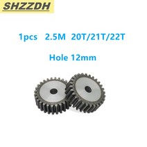 정밀 스퍼 기어 2.5 다이 20/21/22 이빨 내부 구멍 12mm 두께 25mm No. 45 고주파 담금질, 17 치아