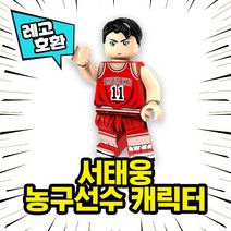 레고호환 슬램덩크 NBA 농구선수 캐릭터 농구대 농구장 블록 미니피규어 중국레고, 05. 서태웅