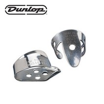 [프리버드] Dunlop 피크 Nickel Silver 엄지핑거피크, [04]34R.015