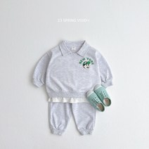 유아 상하복세트 BI 뉴욕 카라 상하 (XS-JM) 아동 아기 남아 여아 키즈 어린이집 등원룩 외출룩