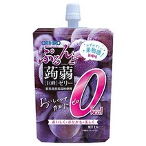 오리히로 푸른과 곤약 젤리 0kcal 거봉 130g 파우치 × 48 개 입 × (2 케이스)