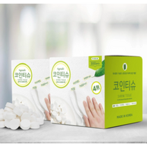 베지터블 코인 압축 티슈 300개 x 2팩, 600개