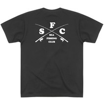 SFC 낚시대 쿨론티 기능성 반팔티, M, 블랙/화이트