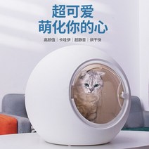 강아지건조기 펫드라이기 드라이룸 강아지 중형견 대형견 펫드라이룸 애완 동물 건조 상자 건조기 대형 개 완전 자동 송풍기 가정용 헤어 드라이어, [01] 휴대용 모델(25파운드 미만의 애완동물에게 권