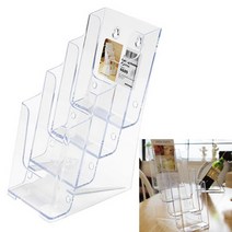 카탈로그꽂이 A6 4단 카다로그스탠드 잡지꽂이