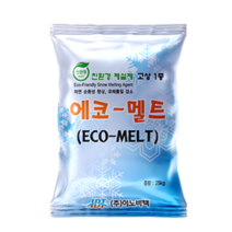 에코멜트 친환경 고상 제설제 도심 학교 아파트 주택용 25kg