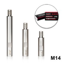 차량용광택기 spta 스테인레스 스틸 로터리 익스텐션 샤프트 세트 75mm 100mm 140mm 로터리 폴리셔 자동차 폴리셔 폴리싱 패드 백킹 플레이트용, m16 스레드 세트