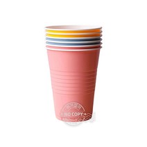 칼라컵 6p 9oz 250ml 일회용 캠핑컵 다회용 종이컵, 단품, 단품