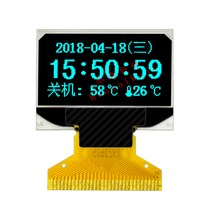 모니터 CCTV 듀얼모니터 0.96인치 OLED 디스플레이 128*64 포인트 구동 SSD1306VG-2864KSWEG01 용접 30PIN, 02 블루
