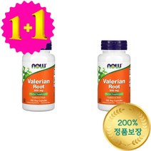 1+1 나우푸드 쥐오줌풀 발레리안 바레리안 뿌리 500 mg 100 베지 캡슐 Valerian, 1개, 기본