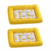 하우쏠 강아지 반려동물 아이스 쿨매트 방석, 옐로우