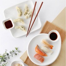 트윈 서빙 플레이트 만두 초밥접시 (2type), 원형