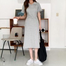 신세계TV쇼핑 [옷자락] 여자 여름 임부복 카라넥 롱원피스