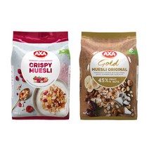 AXA [AXA] 악사 골드 뮤즐리 2종세트, 오리지널+크리스피