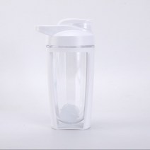 500ml 셰이커 물병 유청 단백질 파우더 보디 빌딩 블렌더 믹싱 컨테이너 텀블러 밀크 쉐이크 스포츠 보충제 쉐이크, 하얀색
