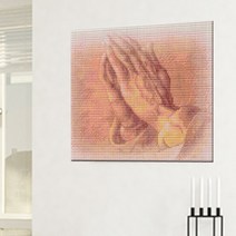 큐브아트 액자형보석십자수 (30x30cm전체사각), 1개, 3번.목자의기도