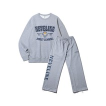 Alvinclo [SET] 앨빈클로 네베라인 오버핏 맨투맨 와이드 팬츠 2종 패키지