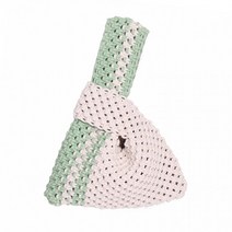 ETM953852 *디아코니아* 미니 토트백 네트백 뜨개 손가방 만들기 4컬러 마크라메재료 + 제작영상무료제공, 블루