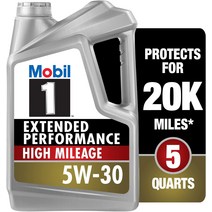 모빌원 Mobil 1 익스텐드 퍼포먼스 연비개선 합성 모터 오일 5W-30 5쿼트, 기본