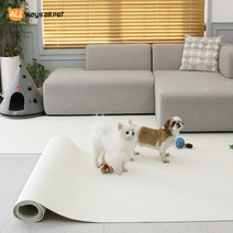 올웨이즈올펫 딩굴 롤 매트 강아지 고양이 애견 애묘 미끄럼방지 슬개골탈구방지 놀이 매트 110X100cm(6T), 아이보리