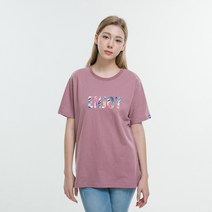 클로니아 엔조이 라운드 면 반팔 티셔츠 ES3T05