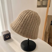 빅사이즈 버킷햇 커플 앙고라 버킷햇새로운 여성의 가을과 겨울 일본 큰 머리 둘레 니트 어부 모자 야외