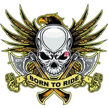 오토바이 해골 스티커 할리 데이비슨 스타일 탱크 헬멧 패니어 데칼, 분홍색+high15cm