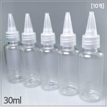 10ea 30ml 뾰족캡 플라스틱 용기 공병 학습 돌봄 유아 초등과학 창작 준비물 만들기 재료 제작 실험
