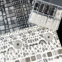 수전사필름 카본시트지 자동차PPT 100 패턴 동물 네일 포일 롤 박스 전송 종이 스티커 슬라이더 DIY 대리석, 03 3