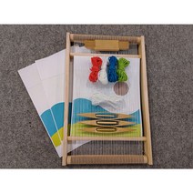 위빙틀 베틀 직조기 자수 중급 뜨개질 가방 수제 테이블 제작 가정용, 한 벌의 자재.