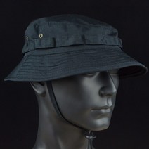 정글모 정글모자 등산모자 여름 군사 전술 Boonie 모자 사냥 태양 낚시 야외 위장 조절 어부 스나이퍼 Ghillie 버킷, [02] BLACK