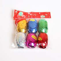 테이프볼 테이프공 타로카드 보드게임 만들기 골드 레이저 리본 테이프 라텍스 풍선 생일 파티 웨딩 홈 장, 01 6pc laser MIX