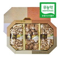 산천농원 무농약 참나무원목 표고버섯 버섯선물세트 2호 (보자기포함)