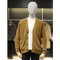 티아이포맨 티아이포맨 22 F/W 라이트브라운 셔닐사 변형 조직 가디건 M228MSW791 (P002476718)