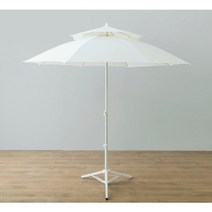 에버조이 2단 대형 파라솔 2.2M 꺾임형 일반형, 파라솔 일반형(2.2M), 아이보리