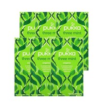 푸카허브 허브티 쓰리 민트 20티백 Pukka Herbs Herbal Tea Three Mint, 6팩