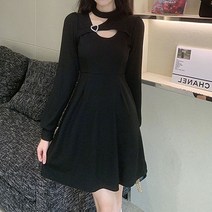 여성용 4월 5월 결혼식 하객룩 패션 벚꽃코디 봄여자옷 원피스 가을 블랙 드레스 B27