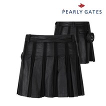 파리게이츠 골프 pearlygatesgolf여성 페이크 레더 큐롯 스커트 P521A4PC366_BK, 000, BK