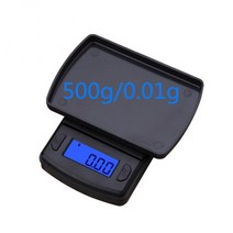 디지털 계량 저울 키친 커피 100g-500g0.01g 고정밀 주방 보석 금 균형 무게 그램 lcd 포켓 가중 전자, 500g 0.01g