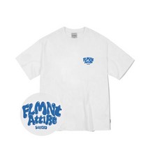 필루미네이트 FILLUMINATE 오버핏 버블리 로고 티셔츠-화이트 Overfit Bubbly Logo T-Shirt-화이트