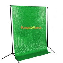 4FTx10FT 실버 스팽글 배경 반짝이 커튼 웨딩 사진 부스 크리스마스 장식, 8x8ft-240X245CM, Apple Green