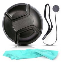 Front Center Pinch Lens Cap Cover Protector + Cap Keeper + Cleaning Cloth for Tamron 16-300mm f/3.5-, 1