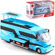 자동차모형 리얼 캠핑카 여행 완구 모굴력 합금 남자 장난감선물 1778953151, 업그레이드 블루