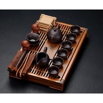 Old Wangge 중국 전통 자사호 도자기 다도세트 다기세트 효리네 민박, 5.문양다기+연갈색, 1개
