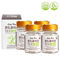 콘드로이친 1200 골드 곱상어연골71% 유기농 아가베 이눌린 어골칼슘 함유 화학첨가물 무첨가 프리미엄 콘드로이틴, 4개, 60정