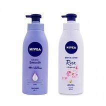 [미르]니베아 바디오일 로션 스무디 바디로션 로즈앤 아르간 오일, 400ml, 1개