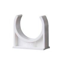 배관 관수 파이프 고정 행거 PVC 클램프 40mm 화이트